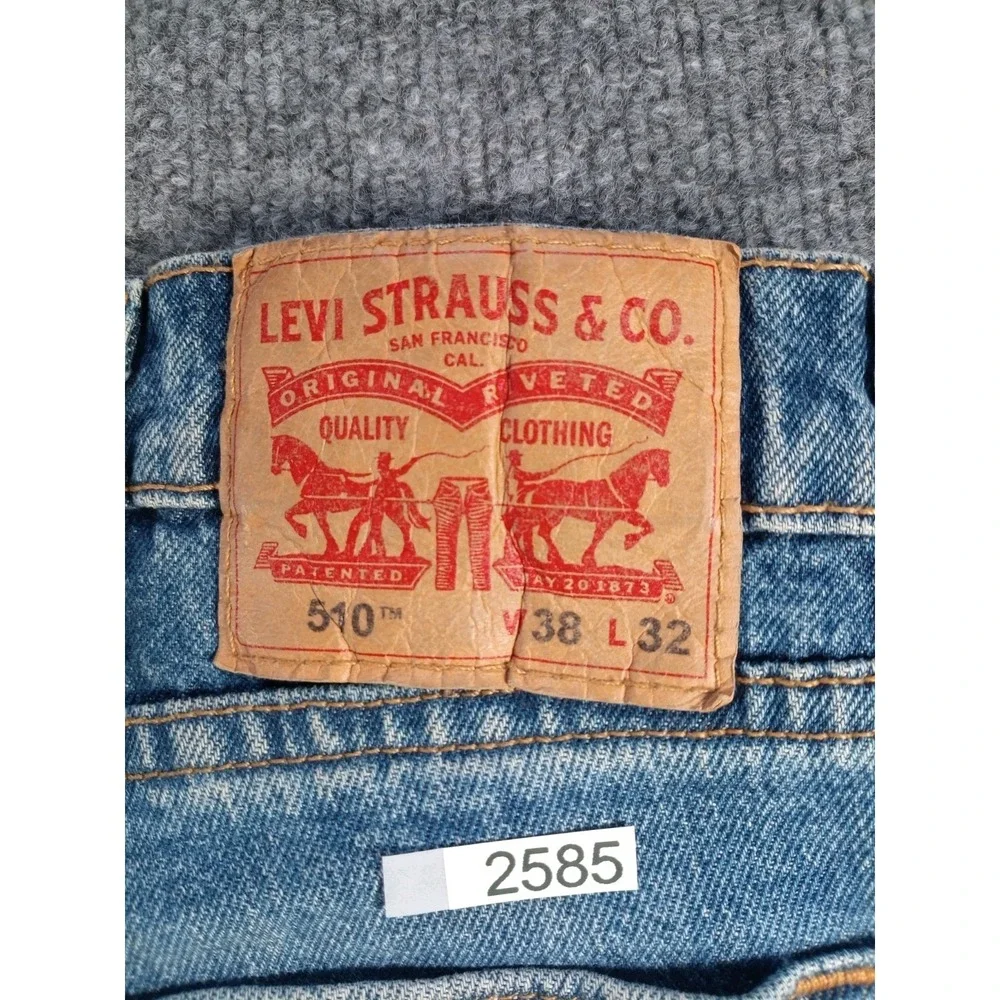 Levi's 540 Athletic Fit Jeans Men's 38x32 Blue Denim Straight Leg Pants